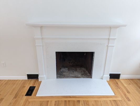 Fireplace, Interior, Wood Texture Flooring