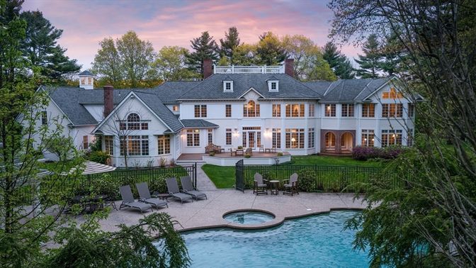 Backyard, Exterior, Facade, Pool, French Provincial