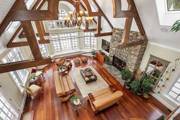Chandelier, Fireplace, Interior, Living room, Wood Texture Flooring