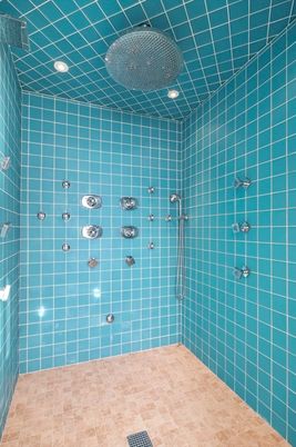 Bathroom, Interior, Recessed Lighting