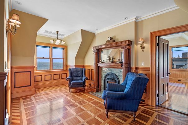 Fireplace, Interior, Water, Wood Texture Flooring