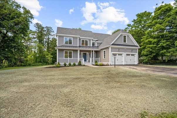 Attached, Backyard, Exterior, Facade, Farmhouse