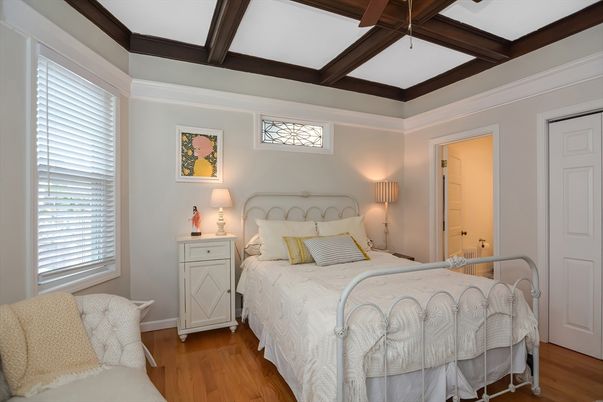 Bedroom, Interior, Wooden Beams, Wood Texture Flooring