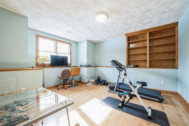 Fitness Equipment, Interior, Wood Texture Flooring