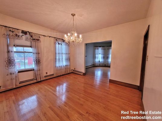 Chandelier, Empty room, Interior, Wood Texture Flooring