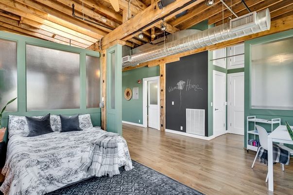 Bedroom, Interior, Wooden Beams, Wooden Ceilings, Wood Texture Flooring