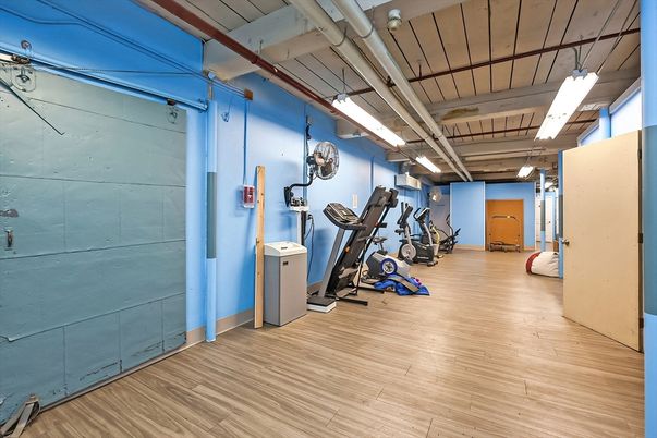 Fitness Equipment, Interior, Wood Texture Flooring