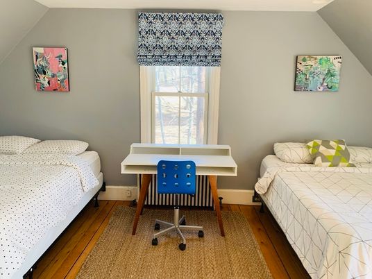 Bedroom, Home Office, Interior, Wood Texture Flooring