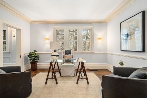 Home Office, Interior, Wood Texture Flooring