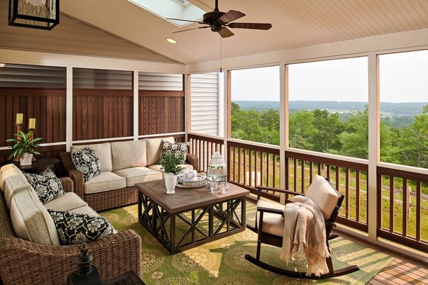 Interior, Living room, Recessed Lighting, Sun Room, Water