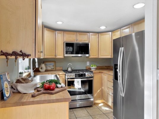 Interior, Kitchen, Recessed Lighting, Stainless Steel Appliances