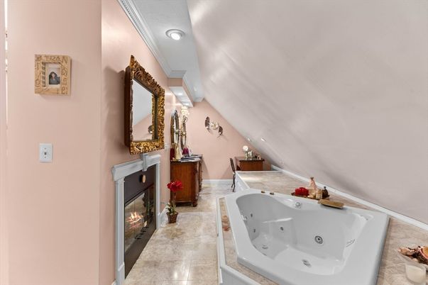Bathroom, Fireplace, Interior