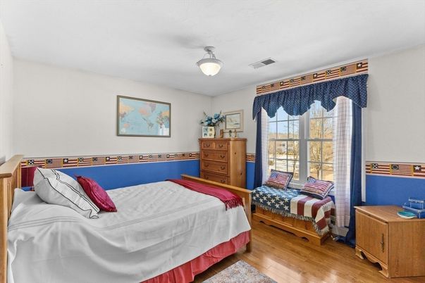 Bedroom, Interior, Wood Texture Flooring