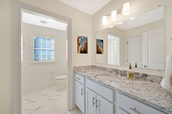 Bathroom, Dual Sink Vanities, Interior, Marble