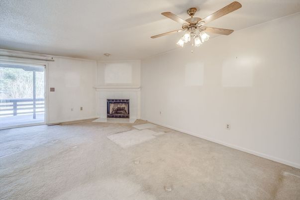 Empty room, Fireplace, Interior