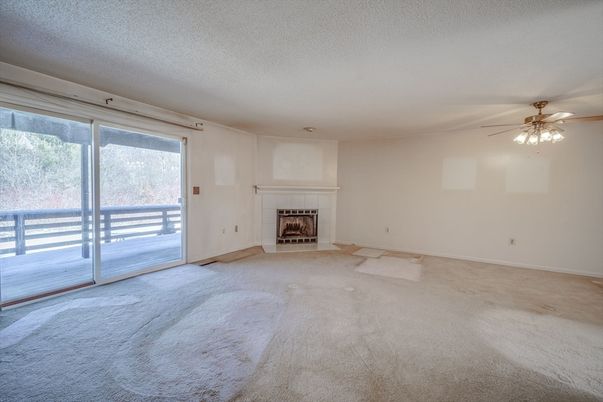 Empty room, Fireplace, Interior