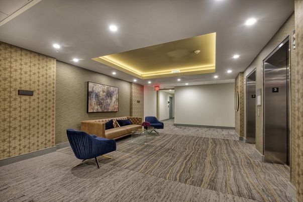Elevator, Interior, Projection Screen, Recessed Lighting