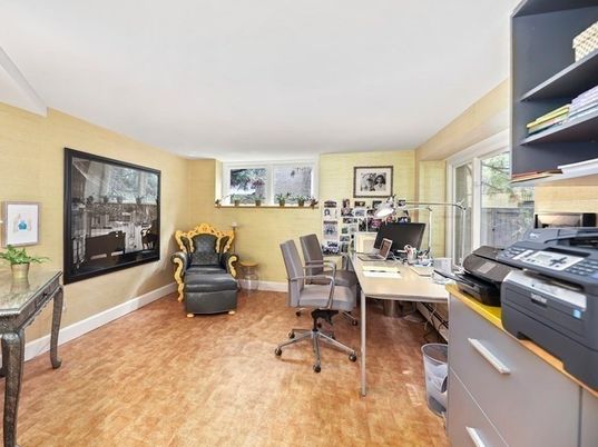 Home Office, Interior, Wood Texture Flooring