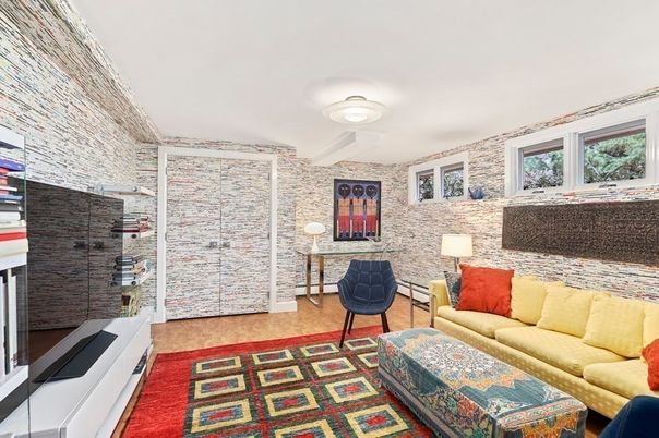 Interior, Living room, Stone Walls
