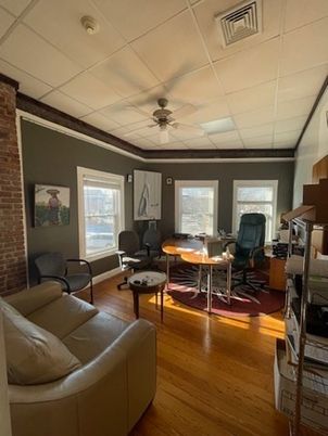 Home Office, Interior, Living room, Stone Walls, Wood Texture Flooring