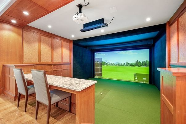 Interior, Projection Screen, Recessed Lighting, Theatre Room