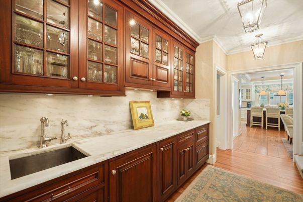 Dining room, Interior, Kitchen, Pendant Lights, Wood Texture Flooring