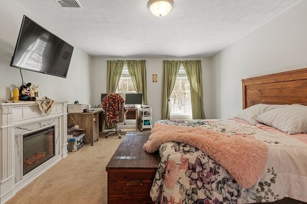 Bedroom, Fireplace, Home Office, Interior