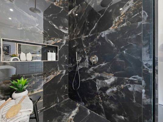 Bathroom, Interior, Marble Walls