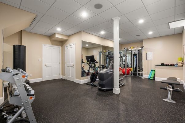 Fitness Equipment, Interior, Recessed Lighting