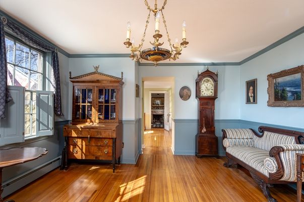 Chandelier, Fireplace, Interior, Wood Texture Flooring