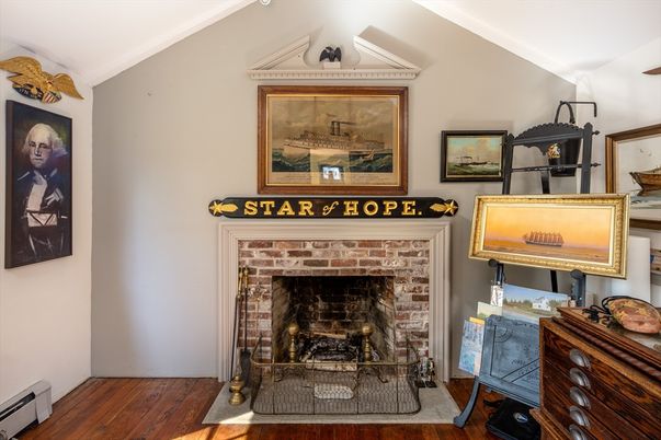 Fireplace, Interior, Wood Texture Flooring