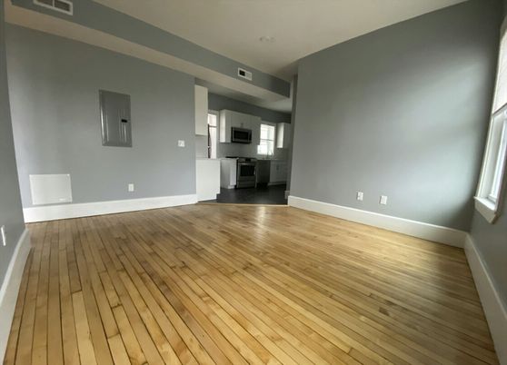 Empty room, Interior, Kitchen, Wood Texture Flooring