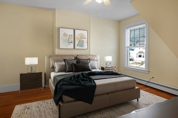 Bedroom, Interior, Wood Texture Flooring