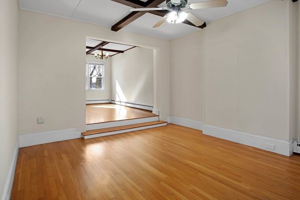 Empty room, Interior, Wooden Beams, Wood Texture Flooring