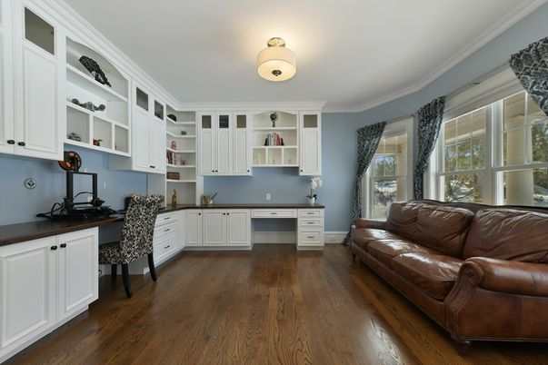 Home Office, Interior, Wood Texture Flooring