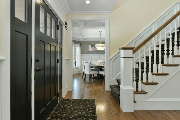 Chandelier, Dining room, Interior, Recessed Lighting, Wood Texture Flooring