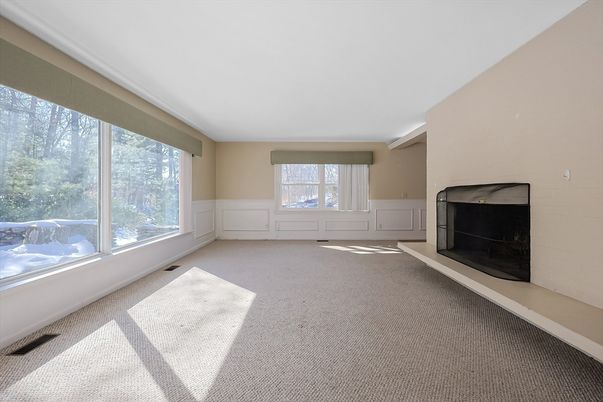 Empty room, Fireplace, Interior
