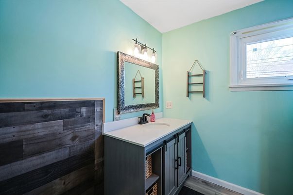 Bathroom, Interior, Wood Texture Flooring