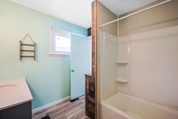 Bathroom, Interior, Wood Texture Flooring