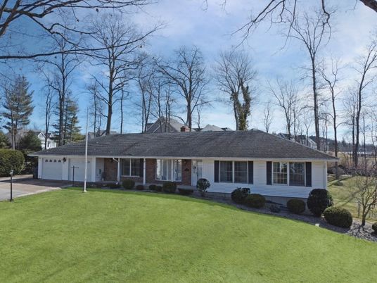 Attached, Backyard, Exterior, Facade, Brick Facade, Cape Cod