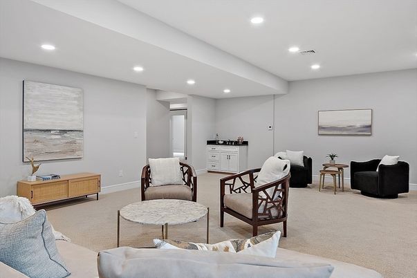 Interior, Living room, Recessed Lighting