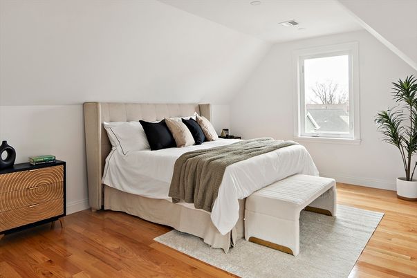 Bedroom, Interior, Wood Texture Flooring