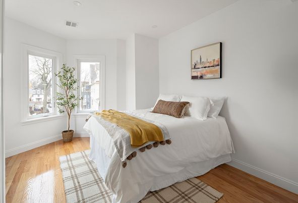 Bedroom, Interior, Wood Texture Flooring