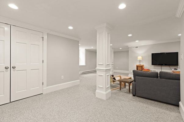 Interior, Living room, Recessed Lighting