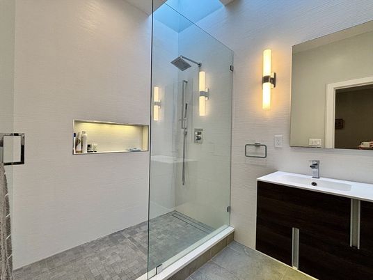 Bathroom, Glass Shower, Interior
