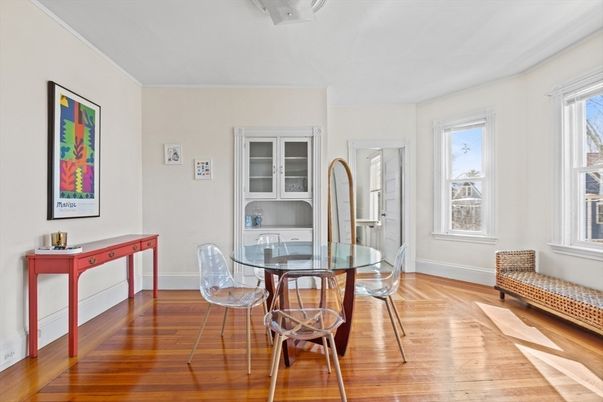 Dining room, Interior, Wood Texture Flooring