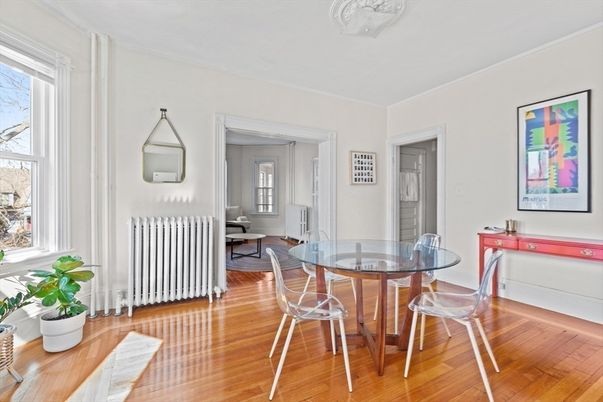Dining room, Interior, Wood Texture Flooring