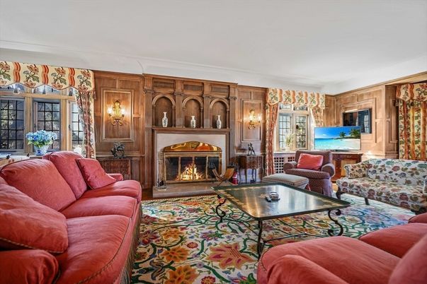 Fireplace, Interior, Living room, Wooden Walls