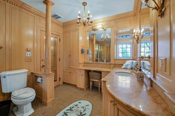 Bathroom, Chandelier, Interior