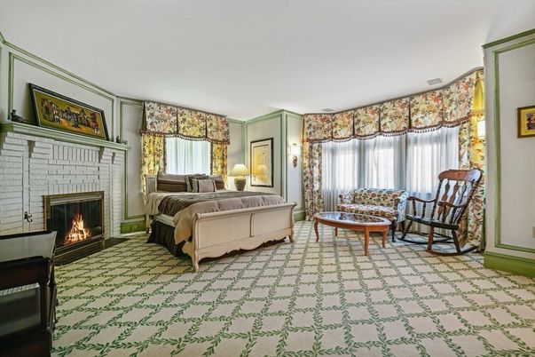 Bedroom, Fireplace, Interior